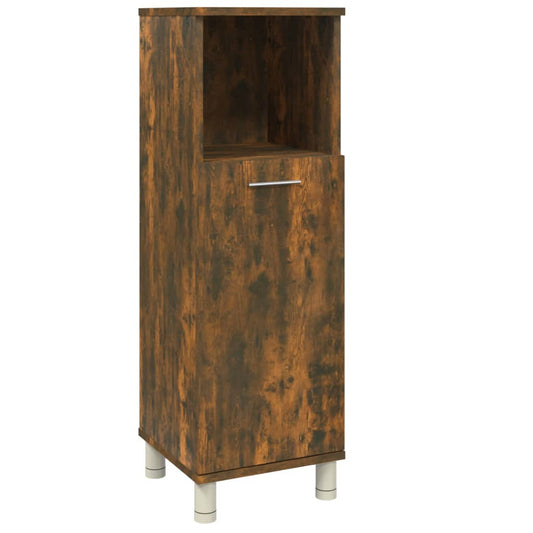 Bathroom Cabinet Smoked Oak 30x30x95 cm Engineered Wood Bathroom Cabinet Smoked Oak 30x30x95 cm Engineered Wood