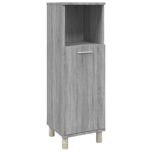 Bathroom Cabinet Grey Sonoma 30x30x95 cm Engineered Wood Bathroom Cabinet Grey Sonoma 30x30x95 cm Engineered Wood