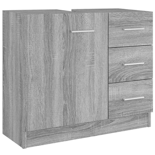 Sink Cabinet Grey Sonoma 63x30x54 cm Engineered Wood Sink Cabinet Grey Sonoma 63x30x54 cm Engineered Wood
