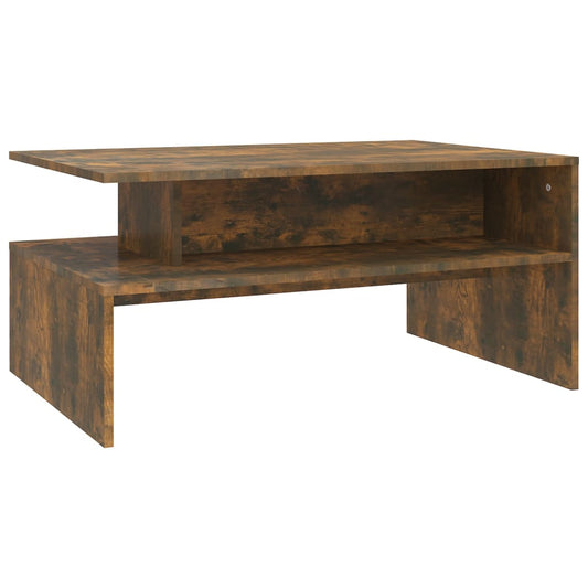 Coffee Table Smoked Oak 90x60x42,5 cm Engineered Wood Coffee Table Smoked Oak 90x60x42,5 cm Engineered Wood
