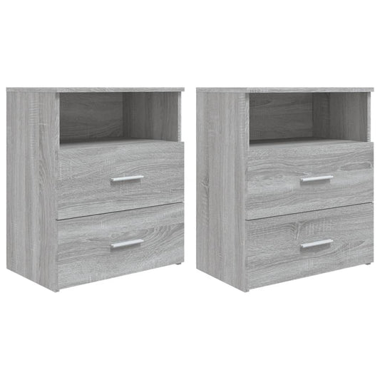 Bed Cabinets 2 pcs Grey Sonoma 50x32x60 cm Bed Cabinets 2 pcs Grey Sonoma 50x32x60 cm