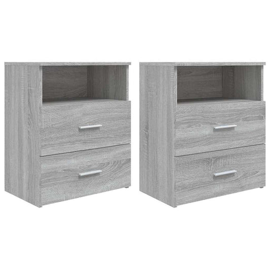 Bed Cabinets 2 pcs Grey Sonoma 50x32x60 cm Bed Cabinets 2 pcs Grey Sonoma 50x32x60 cm