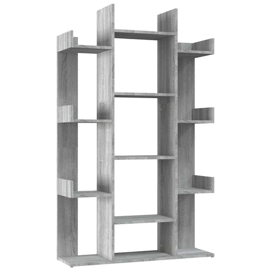 Book Cabinet Grey Sonoma 86x25.5x140 cm Engineered Wood Book Cabinet Grey Sonoma 86x25.5x140 cm Engineered Wood
