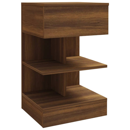 Bedside Cabinet Brown Oak 40x35x65 cm Engineered Wood Bedside Cabinet Brown Oak 40x35x65 cm Engineered Wood
