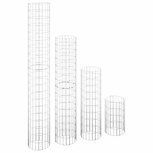 152023 vidaXL Circular Gabion Raised Beds 4 pcs Ø30x50/100/150/200 cm 152023 vidaXL Circular Gabion Raised Beds 4 pcs Ø30x50/100/150/200 cm