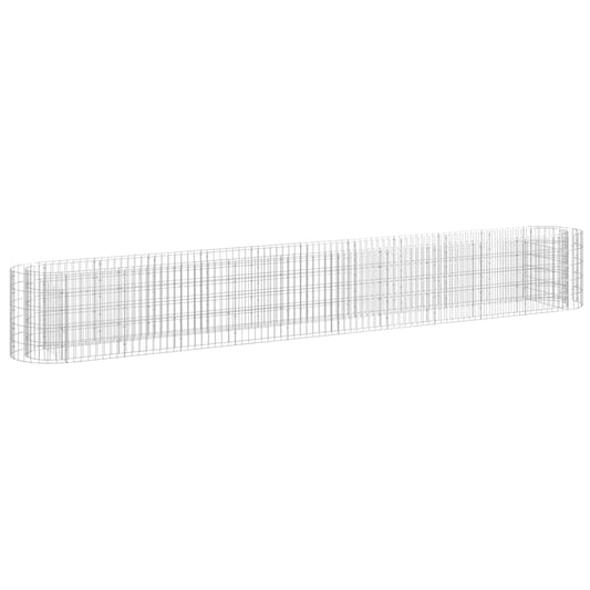 Gabion Raised Bed Galvanised Iron 400x50x50 cm Gabion Raised Bed Galvanised Iron 400x50x50 cm
