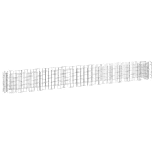 Gabion Raised Bed Galvanised Iron 470x50x50 cm Gabion Raised Bed Galvanised Iron 470x50x50 cm