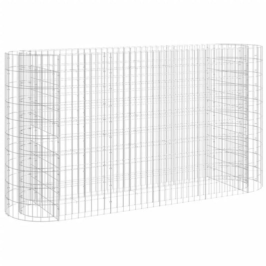 Gabion Raised Bed Galvanised Iron 190x50x100 cm Gabion Raised Bed Galvanised Iron 190x50x100 cm