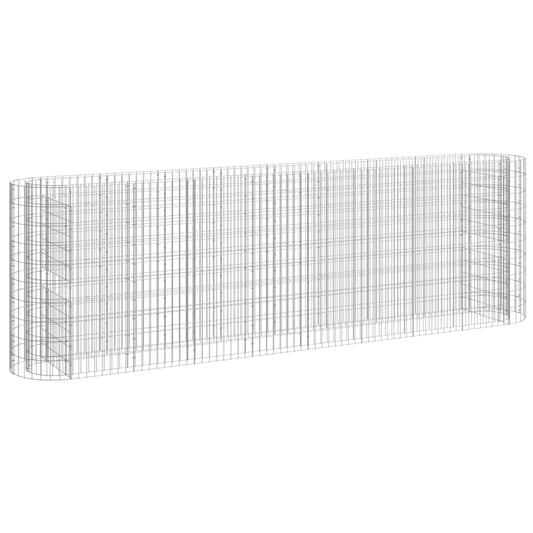 Gabion Raised Bed Galvanised Iron 330x50x100 cm Gabion Raised Bed Galvanised Iron 330x50x100 cm