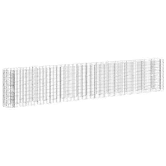 152038 vidaXL Gabion Raised Bed Galvanised Iron 540x50x100 cm 152038 vidaXL Gabion Raised Bed Galvanised Iron 540x50x100 cm