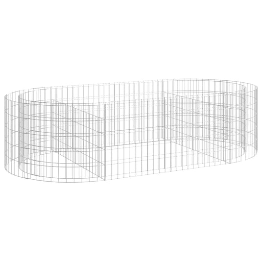Gabion Raised Bed Galvanised Iron 200x100x50 cm Gabion Raised Bed Galvanised Iron 200x100x50 cm
