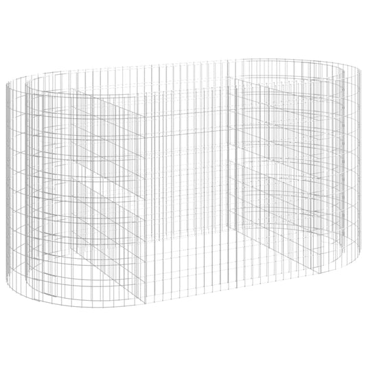 Gabion Raised Bed Galvanised Iron 200x100x100 cm Gabion Raised Bed Galvanised Iron 200x100x100 cm
