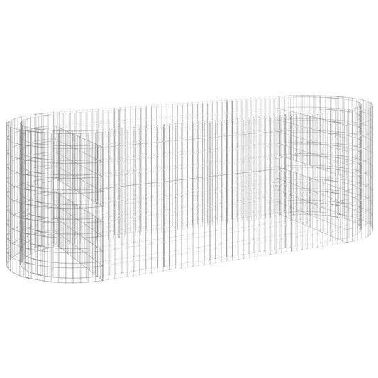 152046 vidaXL Gabion Raised Bed Galvanised Iron 300x100x100 cm 152046 vidaXL Gabion Raised Bed Galvanised Iron 300x100x100 cm