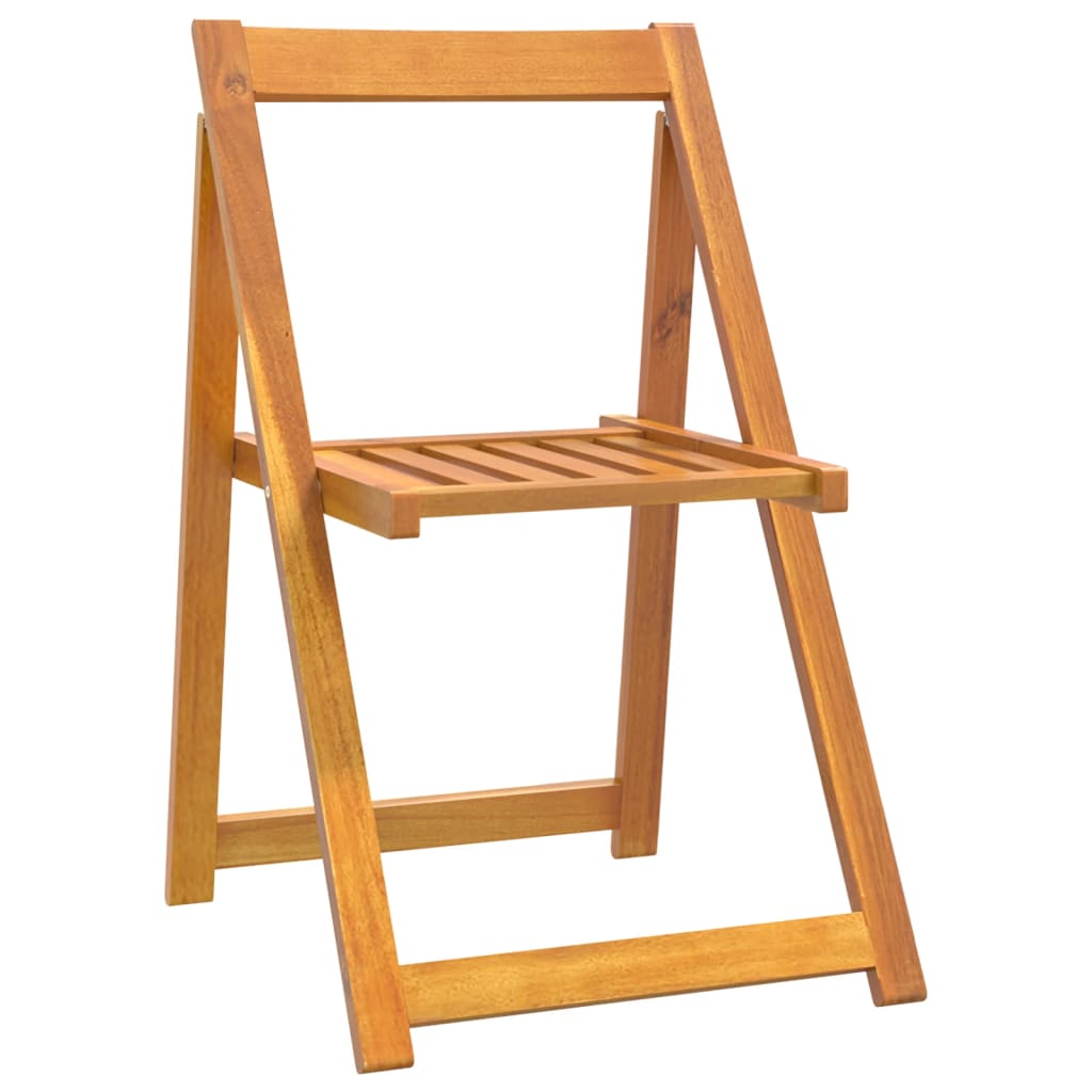 Folding Chairs 4 pcs Solid Wood Acacia