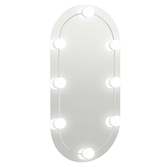 Mirror with LED Lights 80x40 cm Glass Oval Mirror with LED Lights 80x40 cm Glass Oval