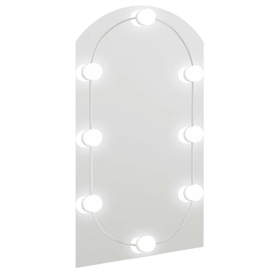 Mirror with LED Lights 70x40 cm Glass Arch Mirror with LED Lights 70x40 cm Glass Arch
