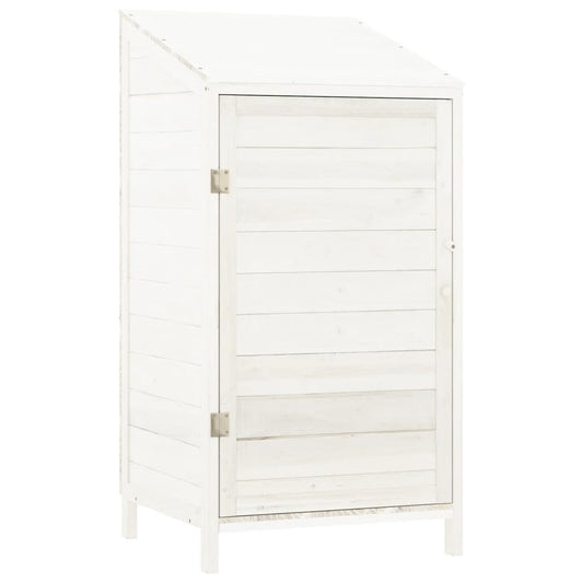 Garden Shed White 55x52x112 cm Solid Wood Fir Garden Shed White 55x52x112 cm Solid Wood Fir
