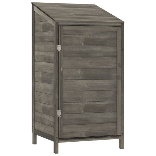 Garden Shed Anthracite 55x52x112 cm Solid Wood Fir Garden Shed Anthracite 55x52x112 cm Solid Wood Fir