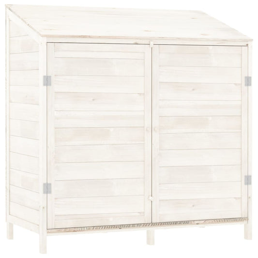 Garden Shed White 102x52x112 cm Solid Wood Fir Garden Shed White 102x52x112 cm Solid Wood Fir
