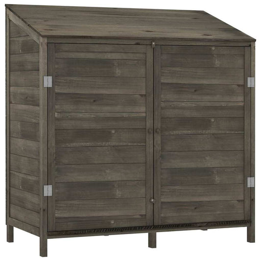 Garden Shed Anthracite 102x52x112 cm Solid Wood Fir Garden Shed Anthracite 102x52x112 cm Solid Wood Fir