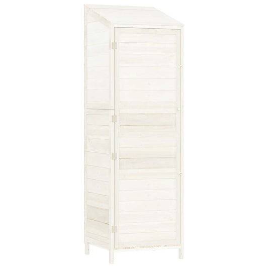 152187 vidaXL Garden Shed White 55x52x174,5 cm Solid Wood Fir 152187 vidaXL Garden Shed White 55x52x174,5 cm Solid Wood Fir