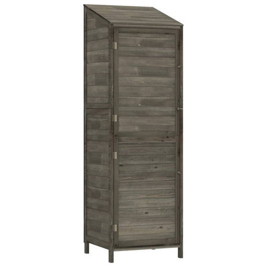 Garden Shed Anthracite 55x52x174.5 cm Solid Wood Fir Garden Shed Anthracite 55x52x174.5 cm Solid Wood Fir