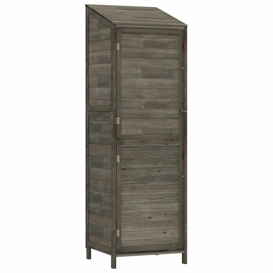 Garden Shed Anthracite 55x52x174,5 cm Solid Wood Fir Garden Shed Anthracite 55x52x174,5 cm Solid Wood Fir