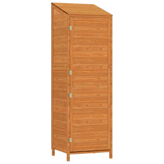 Garden Shed Brown 55x52x174.5 cm Solid Wood Fir Garden Shed Brown 55x52x174.5 cm Solid Wood Fir