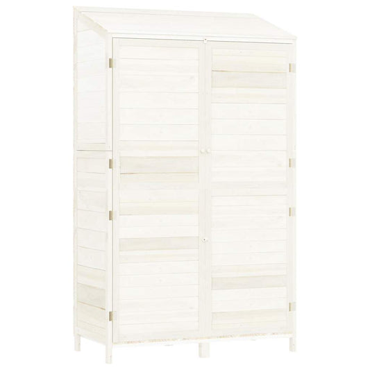 152191 vidaXL Garden Shed White 102x52x174,5 cm Solid Wood Fir 152191 vidaXL Garden Shed White 102x52x174,5 cm Solid Wood Fir