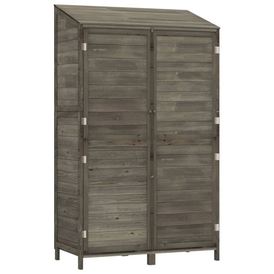 Garden Shed Anthracite 102x52x174.5 cm Solid Wood Fir Garden Shed Anthracite 102x52x174.5 cm Solid Wood Fir