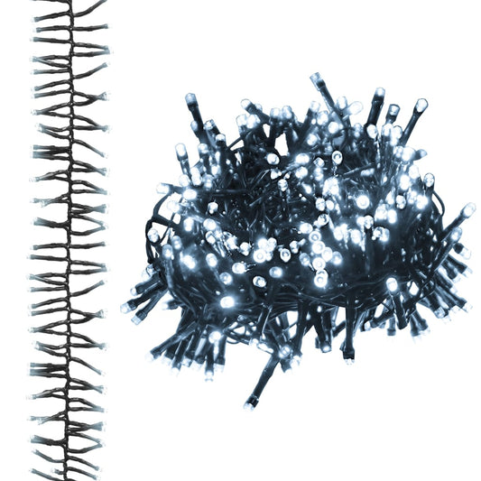 LED Cluster String with 400 LEDs Cold White 7.4 m PVC LED Cluster String with 400 LEDs Cold White 7.4 m PVC