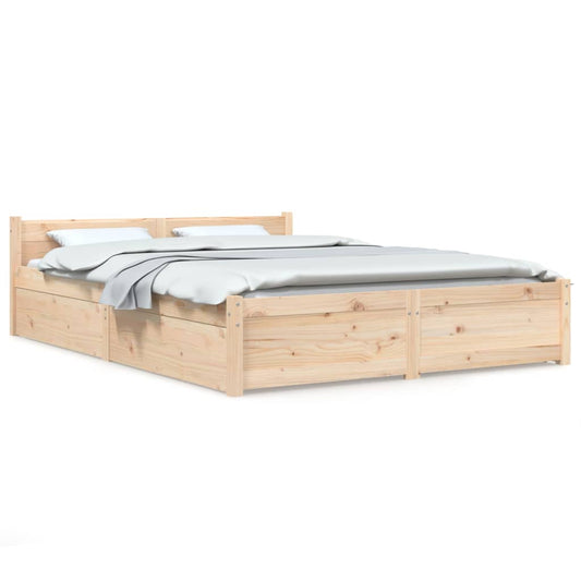 Bed Frame without Mattress with Drawers 120x200 cm Bed Frame without Mattress with Drawers 120x200 cm