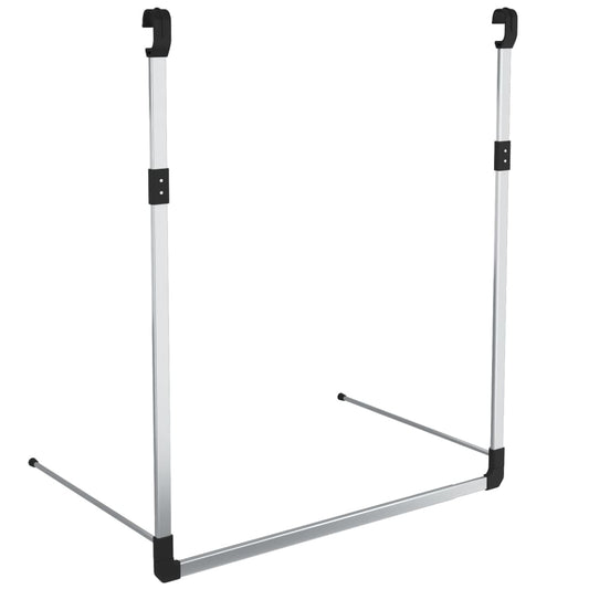 344374 vidaXL Telescopic Wardrobe Hanging Rail Silver 344374 vidaXL Telescopic Wardrobe Hanging Rail Silver