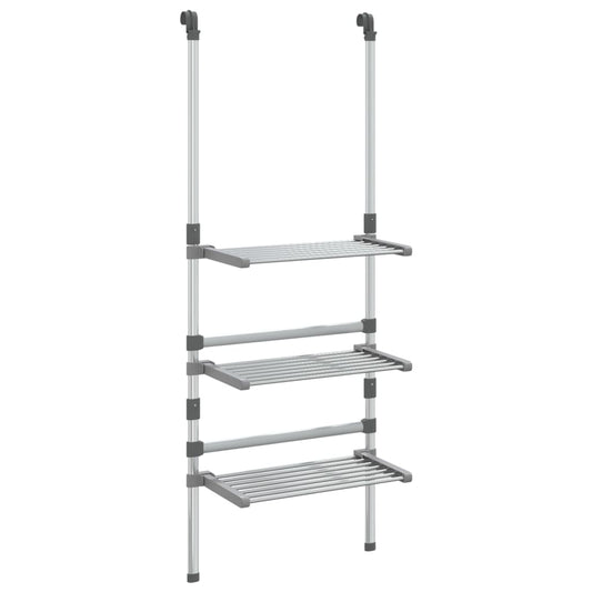 3-Tier Hanging Laundry Drying Rack Aluminium 3-Tier Hanging Laundry Drying Rack Aluminium