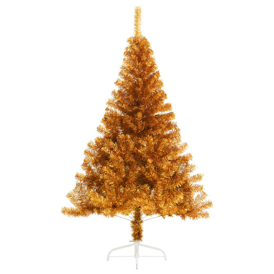 Artificial Half Christmas Tree with Stand Gold 120 cm PET Artificial Half Christmas Tree with Stand Gold 120 cm PET