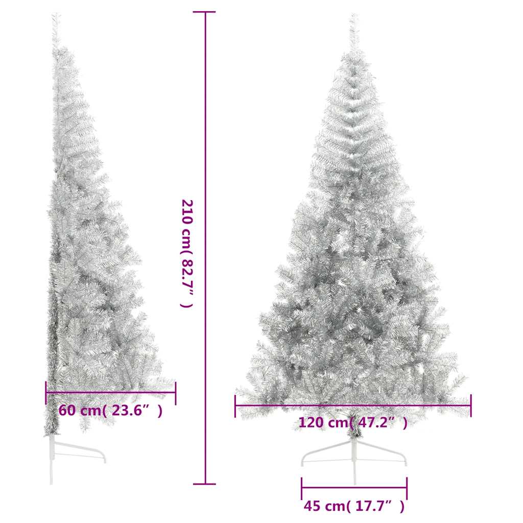 Christmas Tree | Silver | PET | Large | Christmas Tree | Cone-shaped