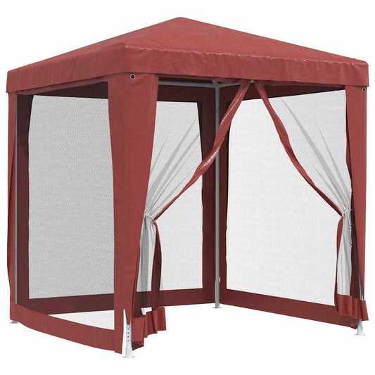 319220 vidaXL Party Tent with 4 Mesh Sidewalls Red 2x2 m HDPE 319220 vidaXL Party Tent with 4 Mesh Sidewalls Red 2x2 m HDPE