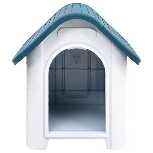 152225 vidaXL Dog House Blue 59x75x66 cm Polypropylene 152225 vidaXL Dog House Blue 59x75x66 cm Polypropylene
