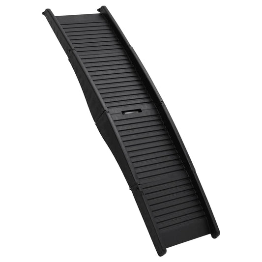 Folding Dog Ramp Black 153x40x12.5 cm Plastic Folding Dog Ramp Black 153x40x12.5 cm Plastic