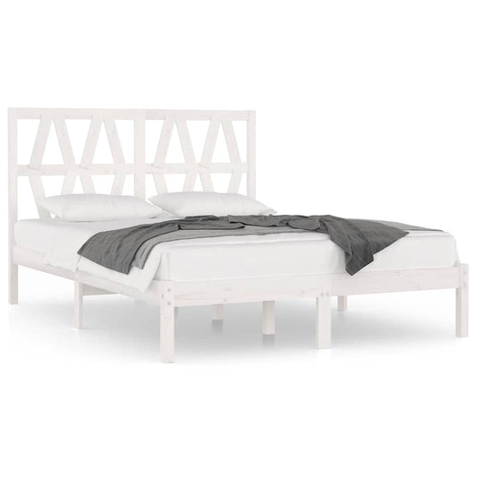 3103994 vidaXL Bed Frame without Mattress White Solid Wood 120x200 cm (810013+818611) 3103994 vidaXL Bed Frame without Mattress White Solid Wood 120x200 cm (810013+818611)