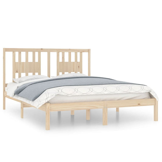 3104073 vidaXL Bed Frame without Mattress Solid Wood 160x200 cm (810027+818680) 3104073 vidaXL Bed Frame without Mattress Solid Wood 160x200 cm (810027+818680)