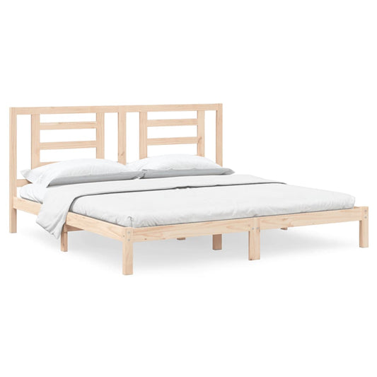 Bed Frame without Mattress 200x200 cm Solid Wood Pine Bed Frame without Mattress 200x200 cm Solid Wood Pine