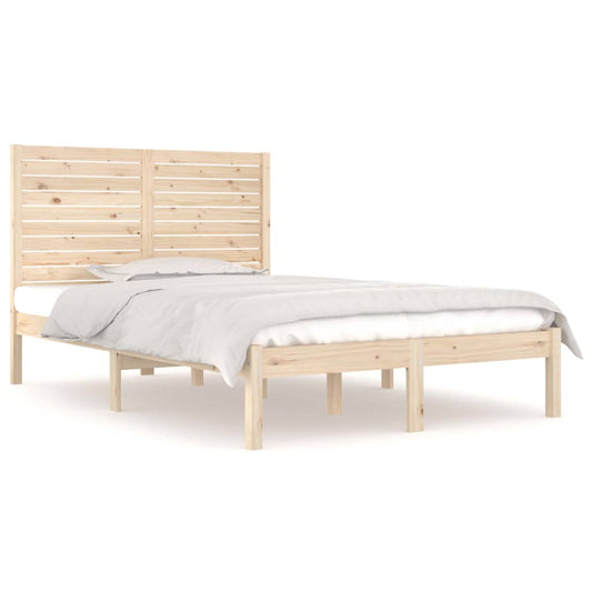 Bed Frame without Mattress 135x190 cm Double Solid Wood Bed Frame without Mattress 135x190 cm Double Solid Wood