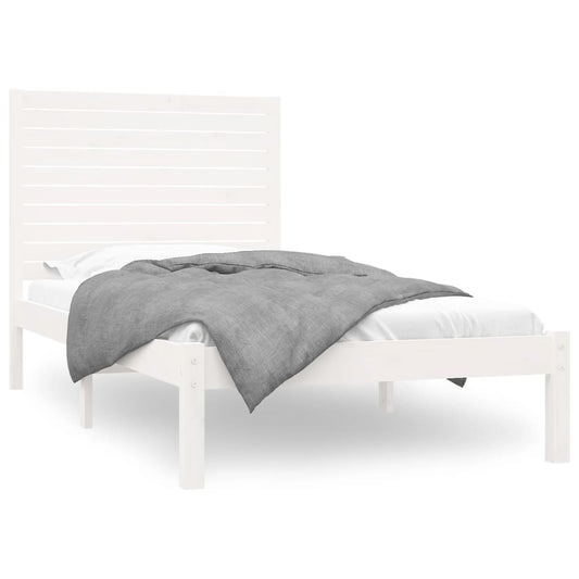 Bed Frame without Mattress White 90x200 cm Solid Wood Bed Frame without Mattress White 90x200 cm Solid Wood