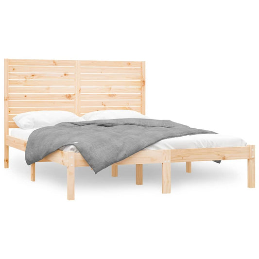 Bed Frame | Natural Wood | Solid Pine Wood | King Size | Bed Frame Bed Frame | Natural Wood | Solid Pine Wood | King Size | Bed Frame