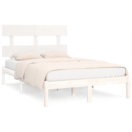 Bed Frame without Mattress White 160x200 cm Solid Wood Bed Frame without Mattress White 160x200 cm Solid Wood