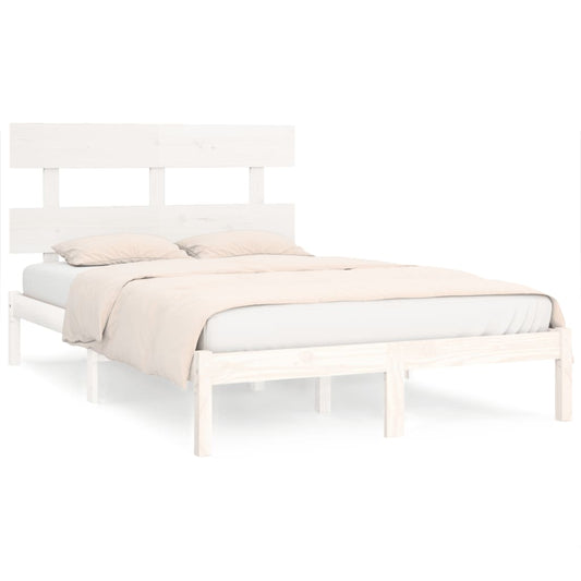 Bed Frame without Mattress White 180x200 cm Super King Solid Wood Bed Frame without Mattress White 180x200 cm Super King Solid Wood