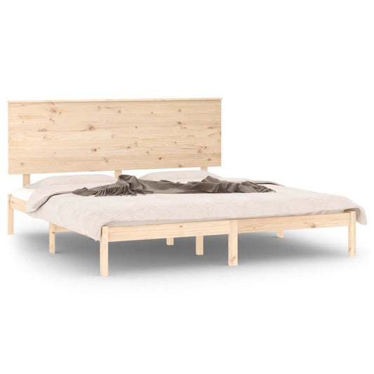 Bed Frame without Mattress 150x200 cm King Size Solid Wood Bed Frame without Mattress 150x200 cm King Size Solid Wood