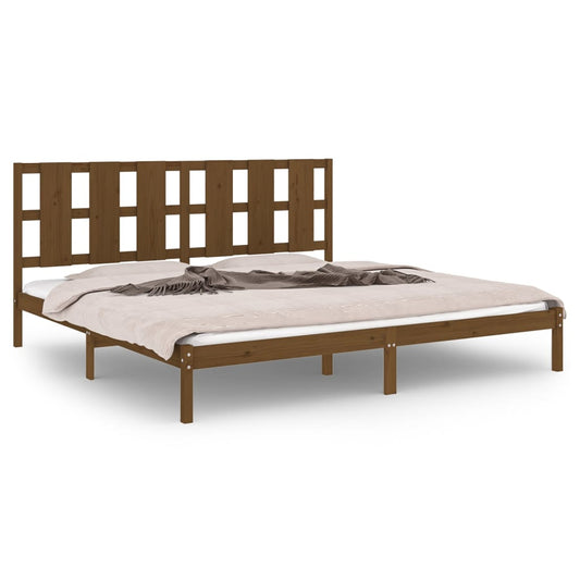 Bed Frame without Mattress Honey Brown 200x200 cm Solid Wood Pine Bed Frame without Mattress Honey Brown 200x200 cm Solid Wood Pine