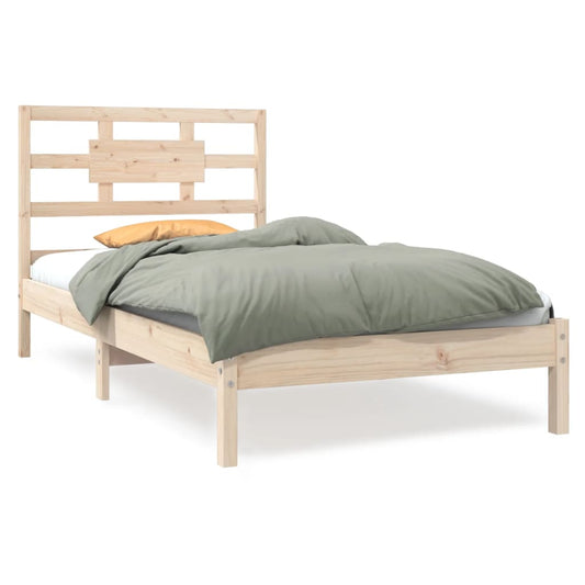 Bed Frame without Mattress 90x190 cm Single Solid Wood Bed Frame without Mattress 90x190 cm Single Solid Wood